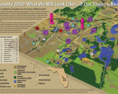 I created this illustration to show what Polk County, Florida will look like in 2050 if a cooperative vision is realized by regional leaders and residents.