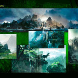 Page from presentation book for Universal Studios - Kong Hollywood. I did not do the illustration, but layed out the page and created the background. Page from presentation book for Universal Studios - Kong Hollywood. I did not do the illustration, but layed out the page and created the background.