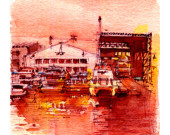 old shipyard on Horikawa Canal