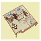 3-D floor Plan. Used for Marketing Material 3-D floor Plan. Used for Marketing Material