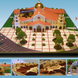 Spanish Mission Style Architectural Scale Model Spanish Mission Style Architectural Scale Model